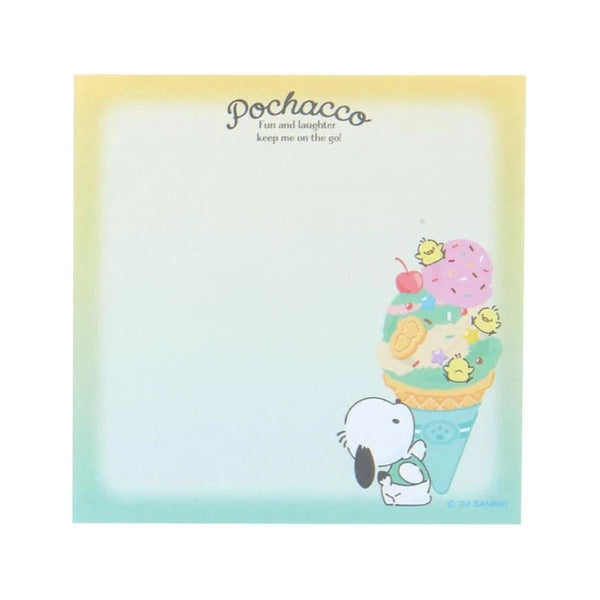 Pochacco Memo Pad Sanrio Ice Cream Party Series