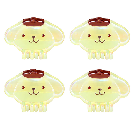 Pompompurin Mini Hair Clips Iridescent (Set of 4)