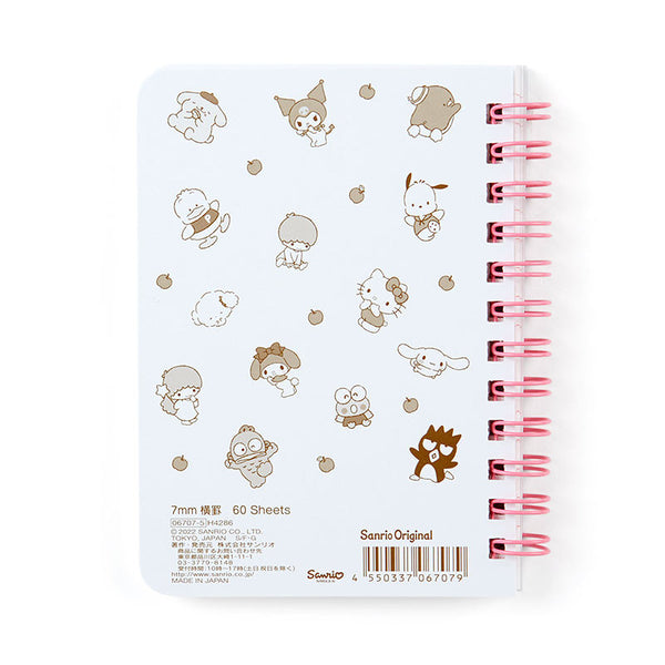 Sanrio Characters Mini Notebook Ruled B7 Sanrio Park Series