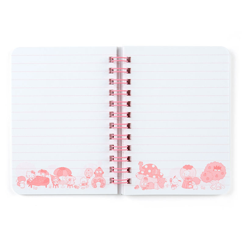 Sanrio Characters Mini Notebook Ruled B7 Sanrio Park Series