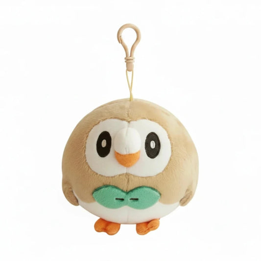 Pokemon Keychain Rowlet Plush Backpack Clip Nintendo Toys