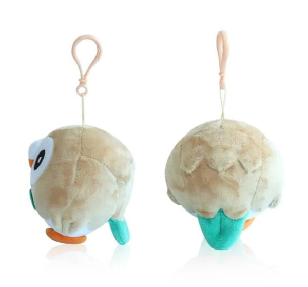 Pokemon Keychain Rowlet Plush Backpack Clip Nintendo Toys