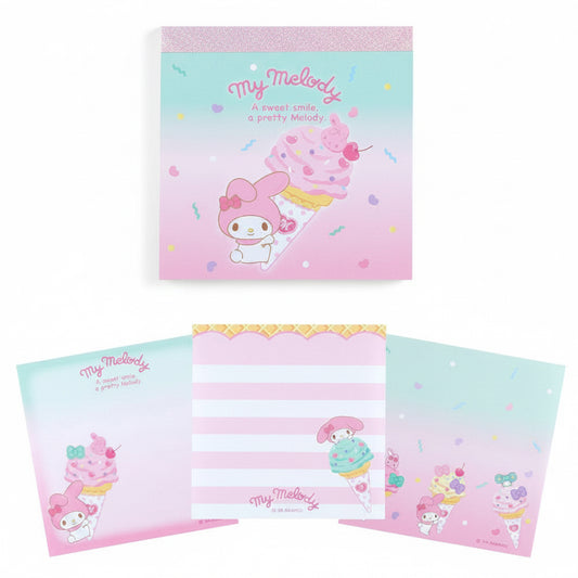 My Melody Memo Pad Sanrio Ice Cream Party Series