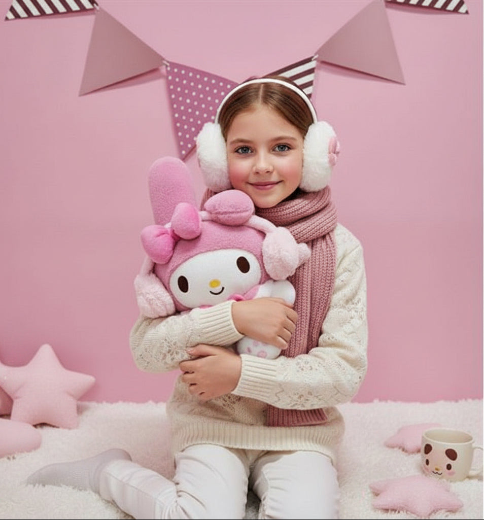 My Melody Plush Earmuffs 12in Sanrio Doll