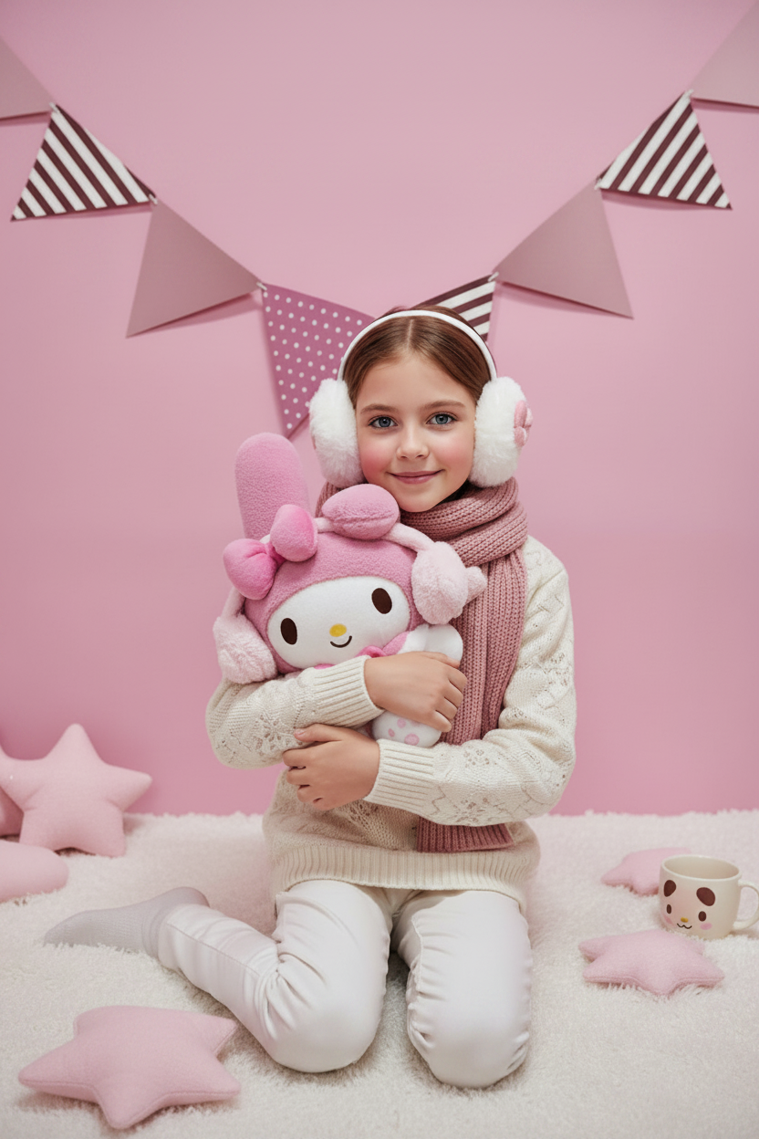 My Melody Plush Earmuffs 12in Sanrio Doll