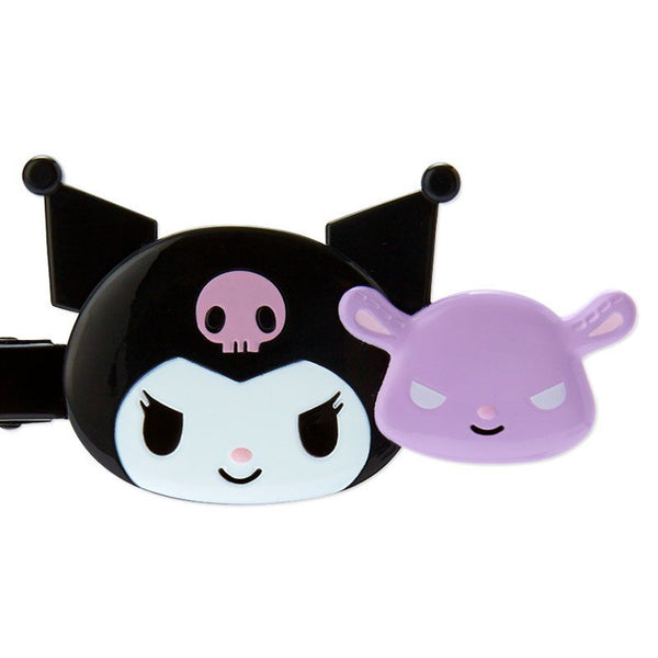 Kuromi Hair Clip Duo Sanrio Japanese Bow Hair Barrette (set of 2)