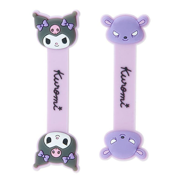 Kuromi Cable Clip Wire Organizer Sanrio Japan (set of 2)