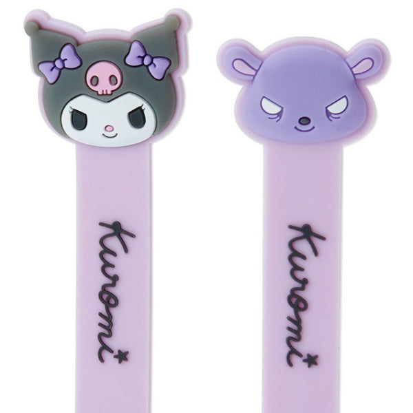 Kuromi Cable Clip Wire Organizer Sanrio Japan (set of 2)