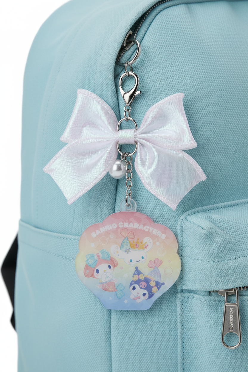 Sanrio Characters Keychain Acrylic Bag Charm Mermaid Series