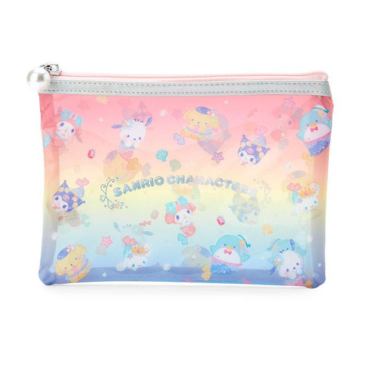 Sanrio Characters Flat Pouch Pearl Zipper Mermaids Series