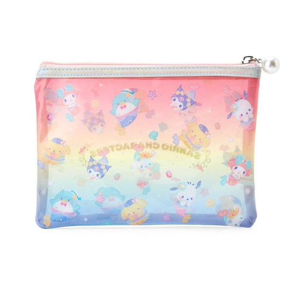 Sanrio Characters Flat Pouch Pearl Zipper Mermaids Series