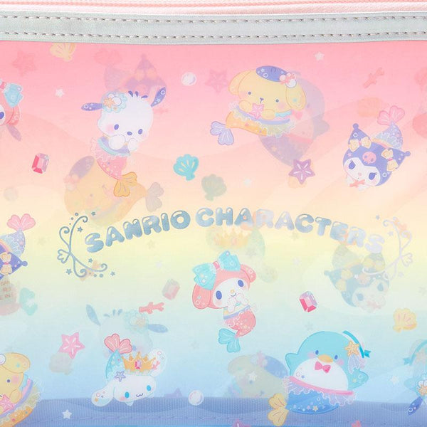 Sanrio Characters Flat Pouch Pearl Zipper Mermaids Series