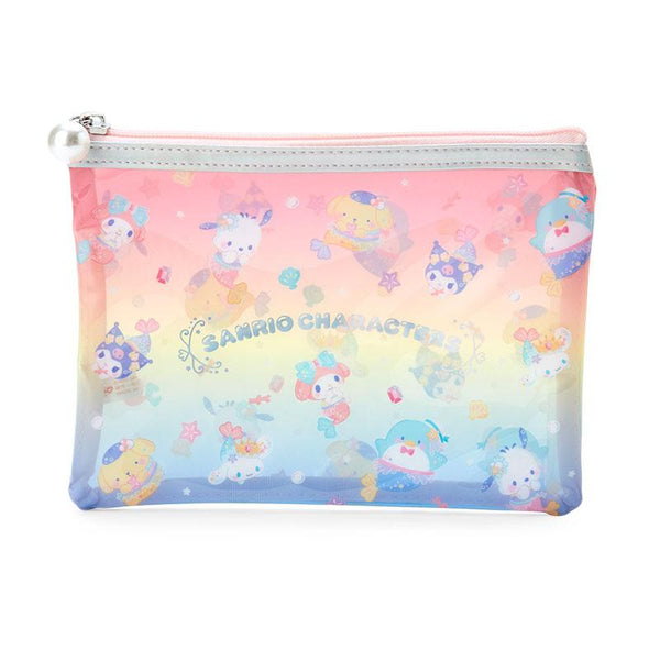 Sanrio Characters Flat Pouch Pearl Zipper Mermaids Series