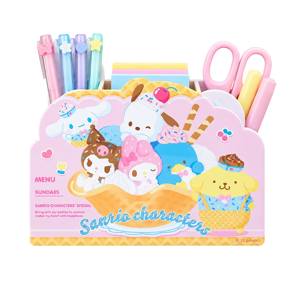 Sanrio Chracters Pen Stand Ice Cream Parlor Desk Organizer