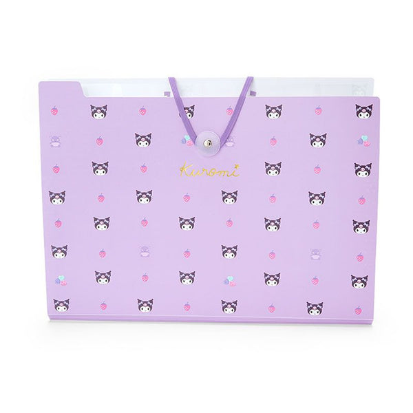 Kuromi File Folder Clear 8 Pockets Sanrio Japan