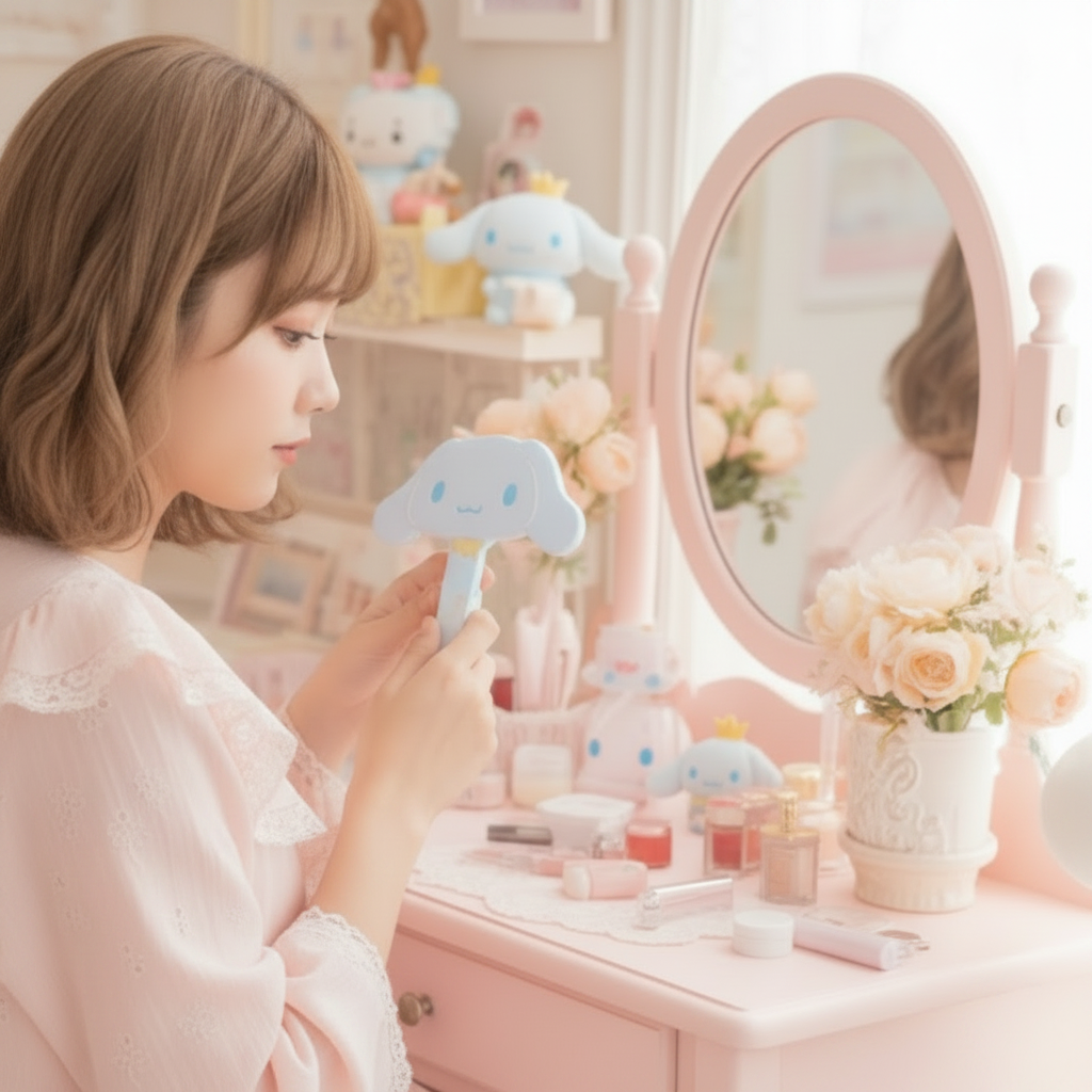 Cinnamoroll Hair Brush Cushion Comb Sky Sanrio Japan