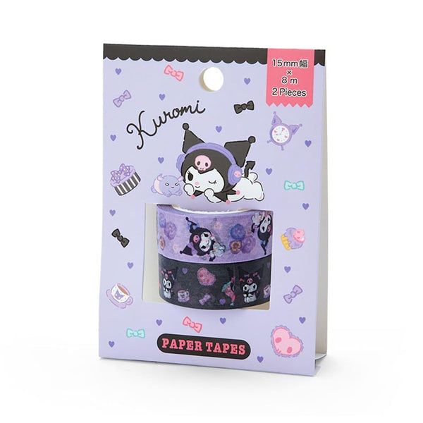 Kuromi Washi Tape Set of 2 Sanrio Stationery