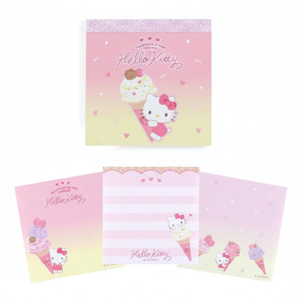 Hello Kitty Memo Pad Sanrio Ice Cream Party Series