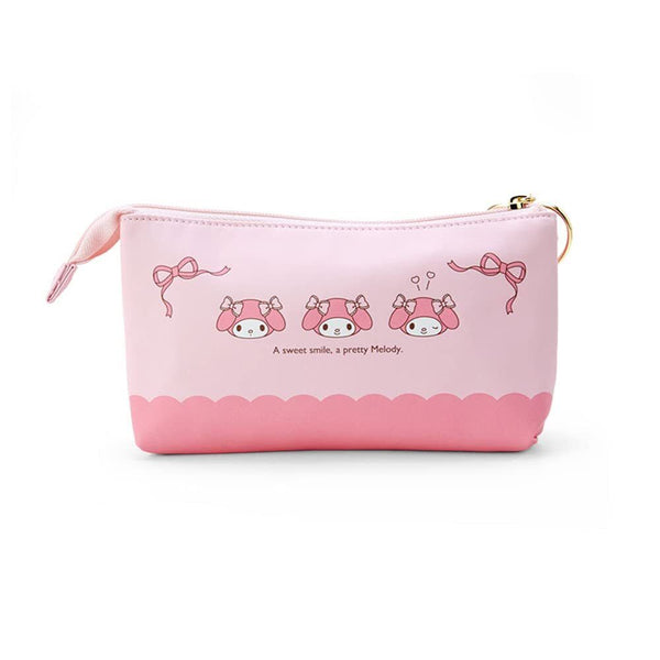 My Melody Pencil Pouch 2 Pocket PU Leather Pen Case Sanrio Japan