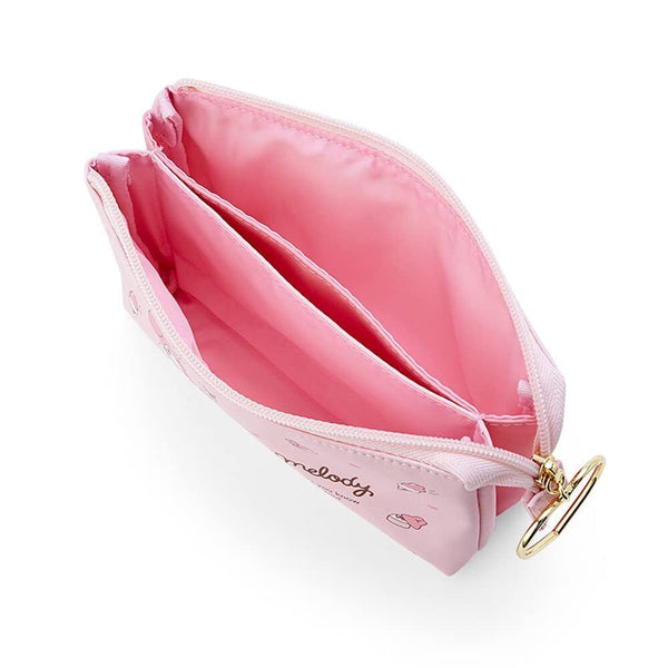 My Melody Pencil Pouch 2 Pocket PU Leather Pen Case Sanrio Japan