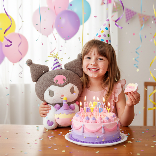 Kuromi Plush 12in Sanrio Birthday Cake