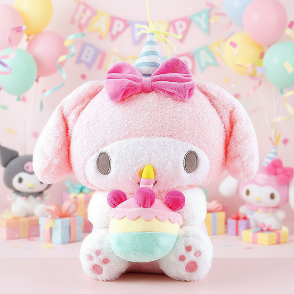 My Melody Plush 12in Sanrio Birthday Cake