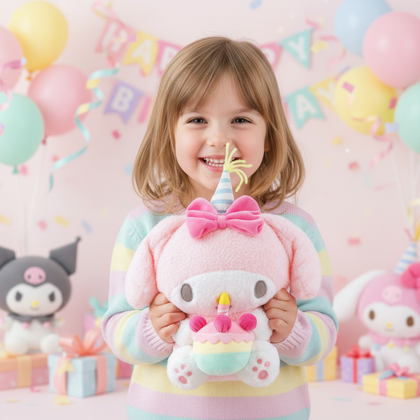 My Melody Plush 12in Sanrio Birthday Cake