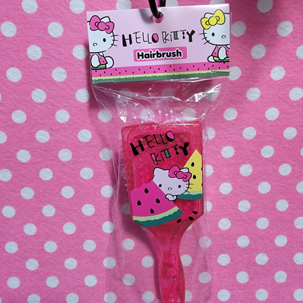 Hello Kitty Hair Brush Cushion Comb Watermelon Sanrio Japan