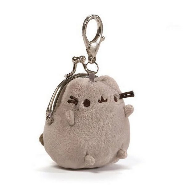 Pusheen Plush Coin Purse Bag Clip Kisslock 3in GUND