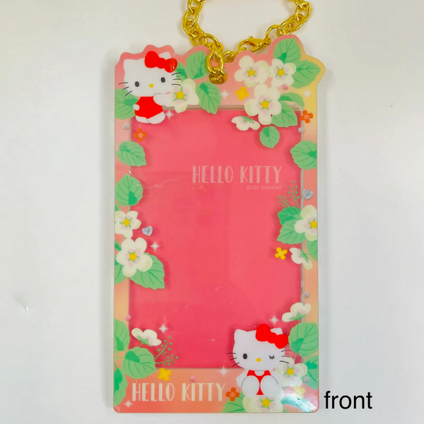 Sanrio Character Photo Frame Acrylic Card Holder Flowers Series