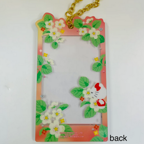 Sanrio Character Photo Frame Acrylic Card Holder Flowers Series