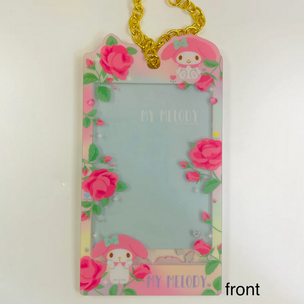 Sanrio Character Photo Frame Acrylic Card Holder Flowers Series