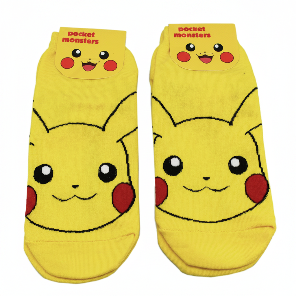 Pokemon Socks Low Cut Gender Neutral  Ankle Socks (1 random character)