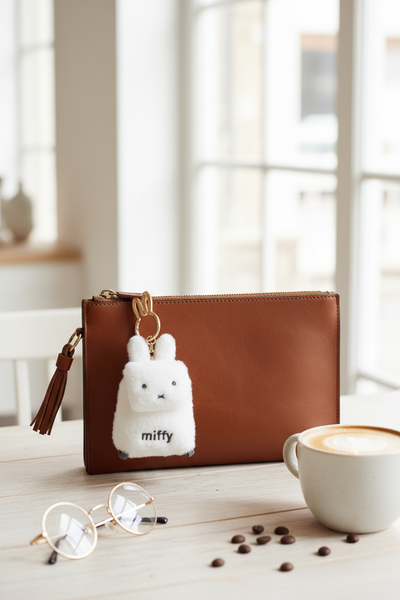 Miffy Mini Backpack Keyring Plush Coin Purse (Brown)
