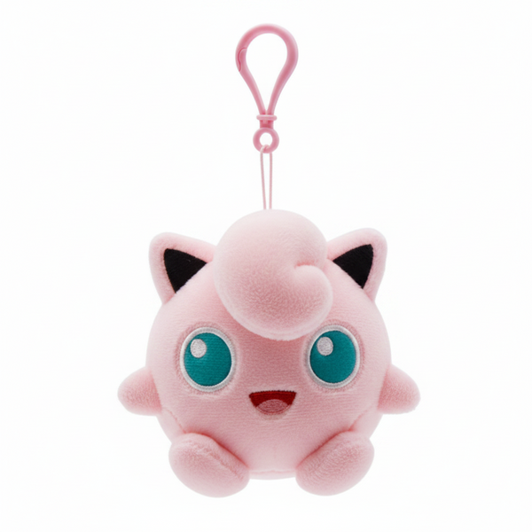 Pokemon Keychain Jiggly Puff Plush Backpack Clip Nintendo Toys