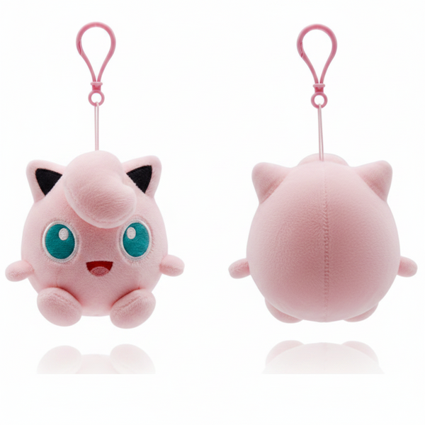 Pokemon Keychain Jiggly Puff Plush Backpack Clip Nintendo Toys