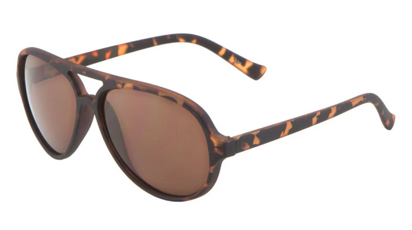 Aviator Sunglasses Classic Tear Drop 58mm (Demi Soft Touch)