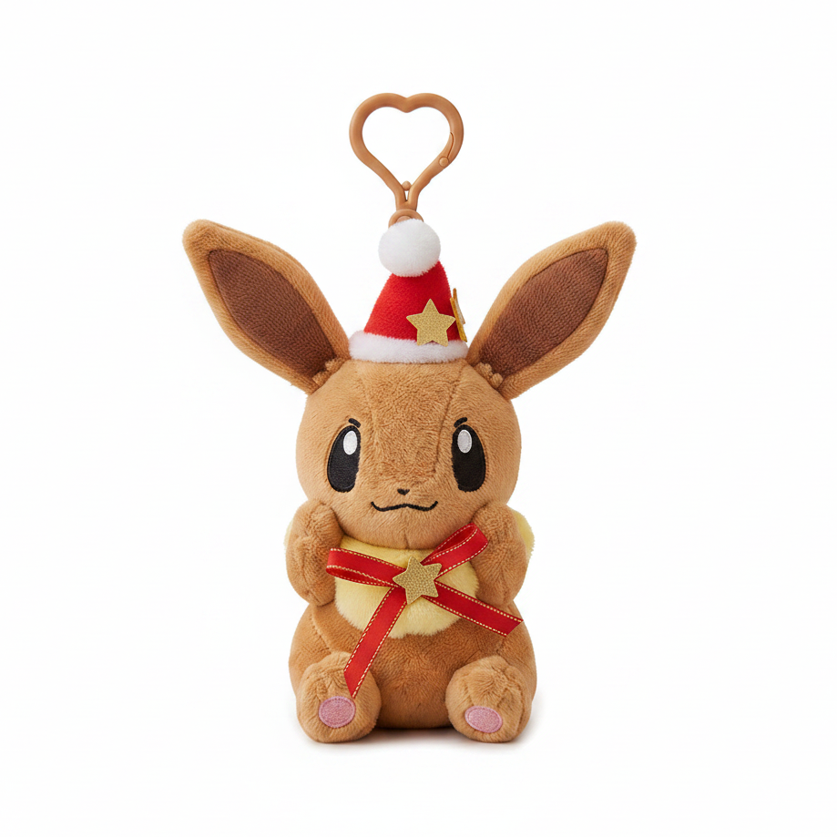 Pokemon Eevee Plush Backpack Clip Winter Carnival Nintendo