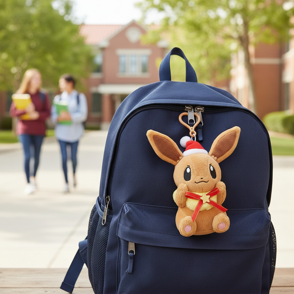 Pokemon Eevee Plush Backpack Clip Winter Carnival Nintendo