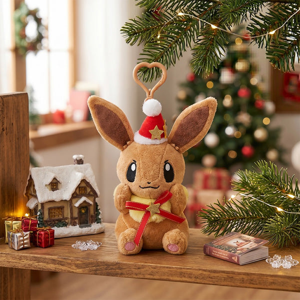 Pokemon Eevee Plush Backpack Clip Winter Carnival Nintendo