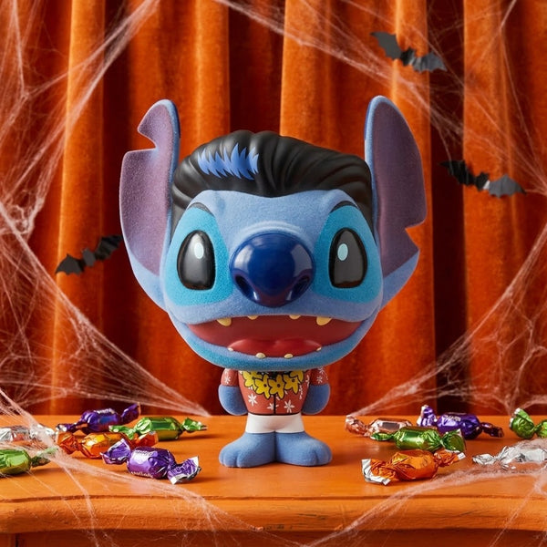 Lilo & Stitch Elvis Blue Hawaiian Stitch Bhunny Flocked Vinyl Figure