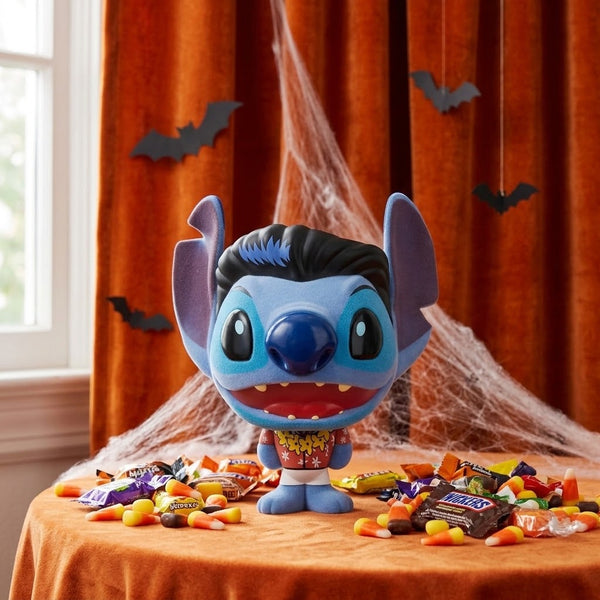 Lilo & Stitch Elvis Blue Hawaiian Stitch Bhunny Flocked Vinyl Figure