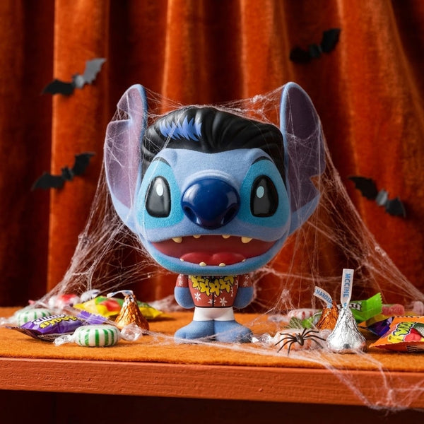 Lilo & Stitch Elvis Blue Hawaiian Stitch Bhunny Flocked Vinyl Figure