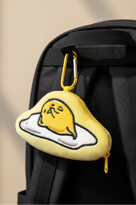 Gudetama Plush Key Holder Pouch Sanrio Japan