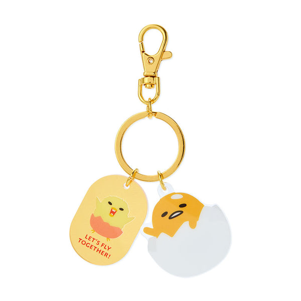Gudetama Besties Keychain Sanrio Acrylic Key Ring