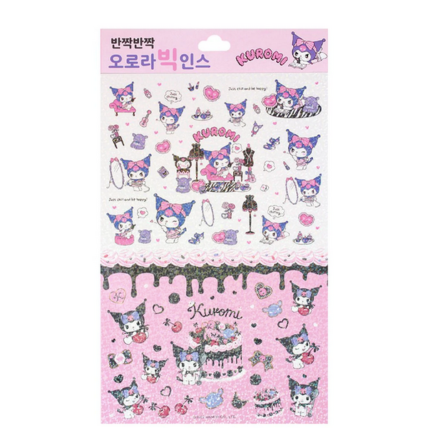 Kuromi Aurora Stickers Holographic Sanrio Stationery