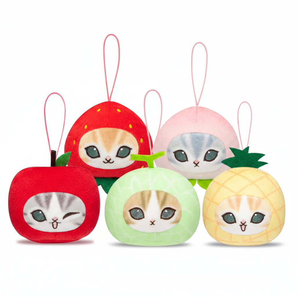 mofusand Fresh Fruit Meow Face Plush Blind Box