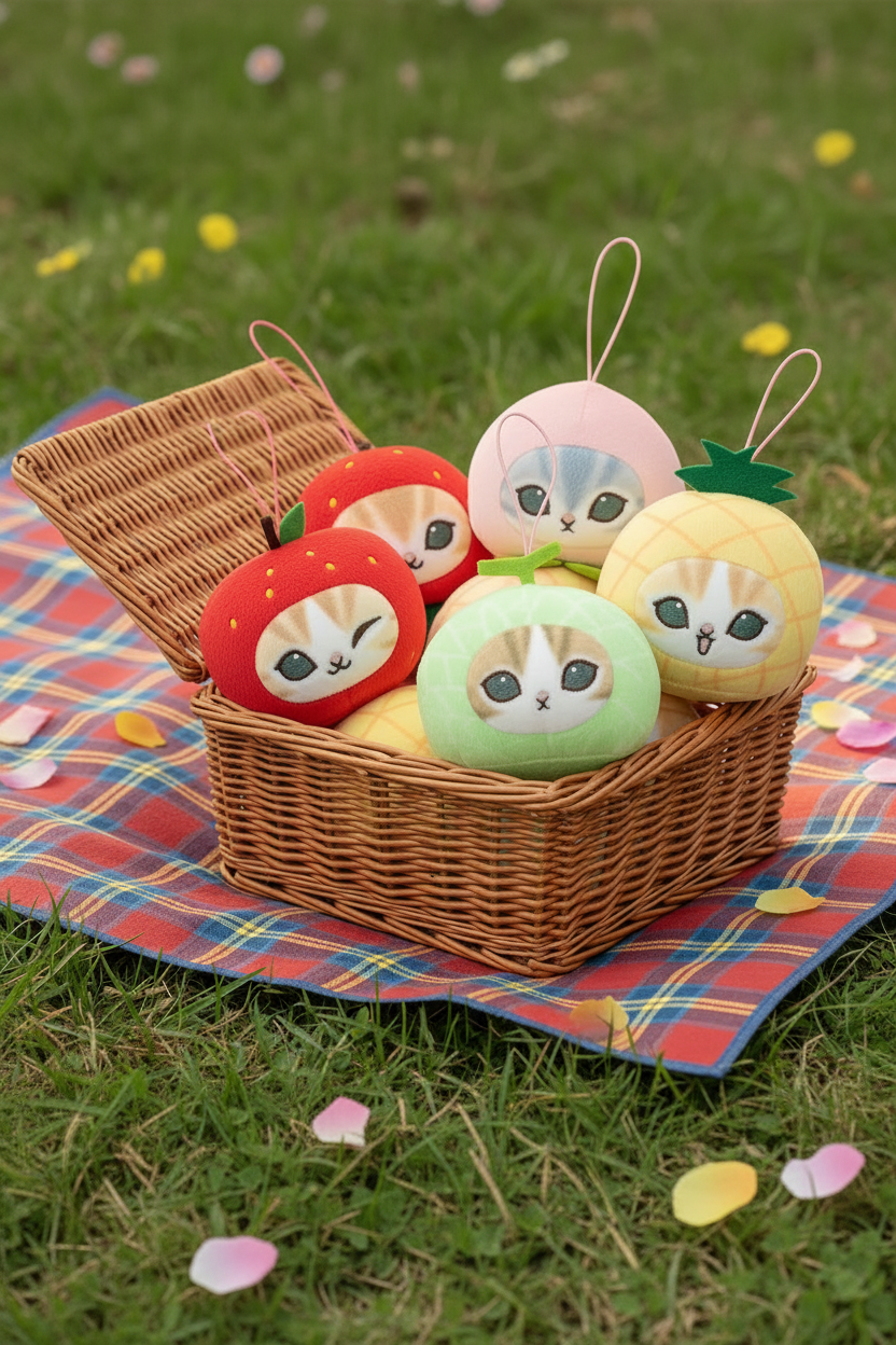 mofusand Fresh Fruit Meow Face Plush Blind Box