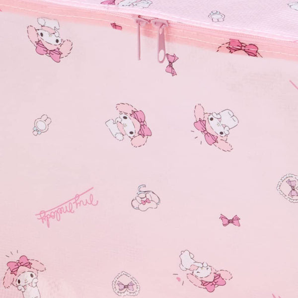 My Melody Storage Bag Foldable with Zipper Sanrio Japan (M)