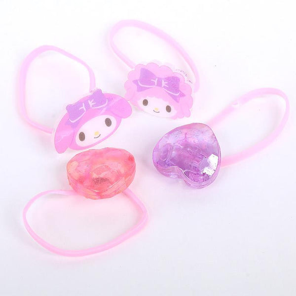 My Melody Ponytail Holders Rubber Hair Ties Sanrio Japan (set of 4)